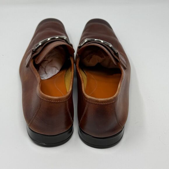 Magnanni Tazon Bit Loafers Mens 10 EU 43 Cognac Brown Leather Dress Shoes Luxury main image 11
